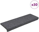 vidaXL Covorase pentru scari, 30 buc. , 65x21x4 cm, gri închis, cu margini dreptunghiulare GartenMobel Dekor (3365777) Covor