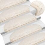vidaXL Covorase pentru scari, 10 buc. , 65x21x4 cm, alb, semirotunde, mari GartenMobel Dekor (149811) Covor