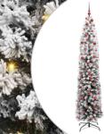vidaXL Brad de Craciun artificial Verde 210 cm PVC si otel si plastic GartenMobel Dekor (3395031)