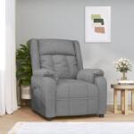vidaXL Fotoliu rabatabil electric, gri deschis, textil GartenMobel Dekor (3143567)