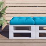 vidaXL Perna de paleti, albastru, 60x60x12 cm, material textil GartenMobel Dekor (360451)