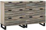 vidaXL Set de bufet 2 pcs Alb 60 x 33, 5 x 75 cm Lemn de mango solid GartenMobel Dekor (3310046) Comoda