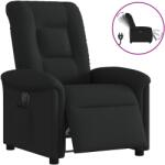 vidaXL Fotoliu rabatabil electric, negru, material textil GartenMobel Dekor (3303236)