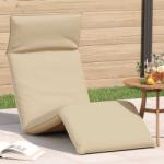 vidaXL Sezlong pliabil Bej 175x54x8, 5 cm tesatura Oxford GartenMobel Dekor (4019749)