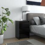 vidaXL Noptiera, negru, 40x35x62, 5 cm, lemn compozit GartenMobel Dekor (806213)