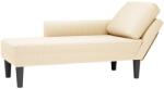 vidaXL Sezlong cu tesatura din velur crem perna GartenMobel Dekor (4009817)