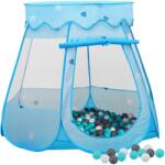 vidaXL Cort de joaca pentru copii cu 250 bile, albastru, 102x102x82 cm GartenMobel Dekor (3107722)