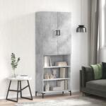 vidaXL Dulap înalt, gri beton, 69, 5x34x180, lemn compozit GartenMobel Dekor (3196071) Comoda