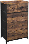 SONGMICS Comoda SONGMICS cu 5 sertare, stil industrial, maro rustic (EZ-LGS45H) Comoda