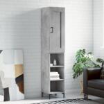 vidaXL Dulap înalt, gri beton, 34, 5x34x180 cm, lemn prelucrat GartenMobel Dekor (3200325) Comoda
