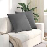vidaXL Perne pentru canapea 2 pcs Gri închis 80 x 80 cm tesatura GartenMobel Dekor (42014071)