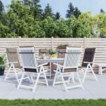 vidaXL Perne scaun cu spatar înalt, 6 buc, gri taupe, tesatura Oxford GartenMobel Dekor (361900)