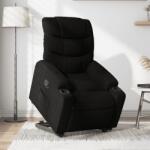 vidaXL Fotoliu rabatabil cu ridicare pe verticala, negru, textil GartenMobel Dekor (3206647)