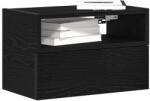 vidaXL Noptiera de perete, negru, 45x26x28, 5 cm GartenMobel Dekor (858598)
