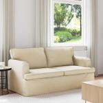 vidaXL Canapea Crem 142 x 80 x 85 cm Metal GartenMobel Dekor (42024495) Canapea
