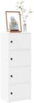 vidaXL Biblioteca alba 40x24x102 cm din lemn prelucrat GartenMobel Dekor (860373) Biblioteca