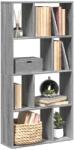 vidaXL Biblioteca, gri sonoma, 60x20x120 cm, lemn prelucrat GartenMobel Dekor (858152) Biblioteca