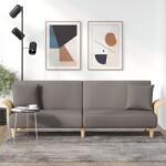 vidaXL Canapea extensibila cu cotiere, gri taupe, textil GartenMobel Dekor (351848) Canapea