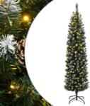 vidaXL Brad de Craciun artificial subtire cu 150 LED-uri, 120 cm GartenMobel Dekor (3315778)
