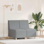 vidaXL Unitate Sofa Modulara Fara Brate 2 pcs Gri deschis GartenMobel Dekor (3399748) Canapea
