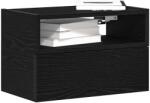 vidaXL Noptiere de perete, 2 buc. , negru, 45x26x28, 5 cm GartenMobel Dekor (858599)
