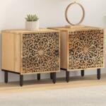 vidaXL Noptiere, 2 buc. , 40x33x46 cm, lemn masiv de acacia GartenMobel Dekor (358209)