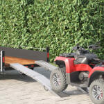 vidaXL Rampa de Incarcare 2 pcs Argintiu 166 x 22, 5 x 4, 5 cm GartenMobel Dekor (42019250)