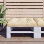 vidaXL Perna pentru paleti, bej, 80x80x12 cm, material textil GartenMobel Dekor (360494)