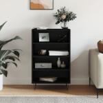 vidaXL Dulap înalt, negru, 57x35x90 cm, lemn compozit GartenMobel Dekor (827229) Comoda