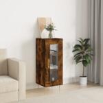 vidaXL Servanta, stejar fumuriu, 34, 5x34x90 cm, lemn compozit GartenMobel Dekor (828785) Comoda