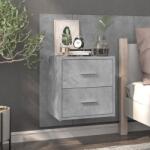 vidaXL Noptiera de perete, gri beton GartenMobel Dekor (810997)