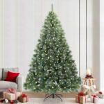 vidaXL Brad de Craciun artificial cu 300 LED Verde 240 cm PE si PVC GartenMobel Dekor (3397870)