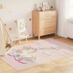 vidaXL Covor copii, roz unicorn, 160x230 cm, lavabil, anti-alunecare GartenMobel Dekor (136622) Covor