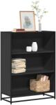 vidaXL Biblioteca, negru, 80, 5x35x107, 5 cm, lemn prelucrat GartenMobel Dekor (849119) Biblioteca