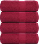 vidaXL Prosoape cu sapun 4 buc Bordeaux 30x30 cm 360 g/m2 100% bumbac GartenMobel Dekor (136729) Prosop