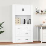 vidaXL Dulap înalt, alb, lemn compozit GartenMobel Dekor (3185383) Comoda