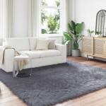 vidaXL Covor din Lana Faux Tafalla Antracit 200 x 200 cm Poliester GartenMobel Dekor (42021599) Covor