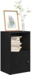 vidaXL Biblioteca Stejar negru 31x24x52 cm Lemn prelucrat GartenMobel Dekor (860320) Biblioteca