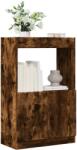 vidaXL Dulap înalt, stejar fumuriu, 63x33x100 cm, lemn prelucrat GartenMobel Dekor (855101) Biblioteca