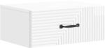 vidaXL Noptiera suspendata alba lucioasa 49x34, 5x20 cm cu sertar (898623)