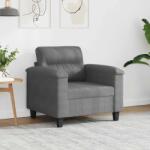 vidaXL Fotoliu canapea, gri închis, 60 cm, textil microfibra GartenMobel Dekor (359551) Canapea