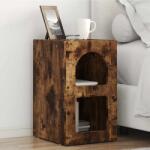 vidaXL Noptiera Stejar fumuriu 29.5 x 35 x 50 cm Lemn compozit GartenMobel Dekor (891234)