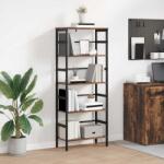 vidaXL Raft pentru carti Stejar fumuriu 60 x 29, 5 x 149 cm GartenMobel Dekor (883930) Biblioteca