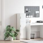 vidaXL Highboard Alb 31.5 x 32 x 124 cm Lemn compozit GartenMobel Dekor (869346) Comoda