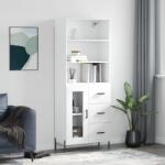 vidaXL Dulap înalt, alb, 69, 5x34x180 cm, lemn compozit GartenMobel Dekor (3189517) Comoda