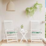 vidaXL Perne de scaun, model frunze, 2 buc. , 40x40x4 cm, textil GartenMobel Dekor (361002)