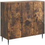 vidaXL Bufet Stejar fumuriu 89 x 34, 5 x 80 cm Lemn prelucrat GartenMobel Dekor (894880) Comoda