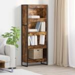 vidaXL Dulap pentru carti Stejar fumuriu 80 x 30 x 155 cm GartenMobel Dekor (886398) Biblioteca