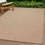 vidaXL Covor ZIZUR aspect iuta, 120x120cm, pentru interior si exterior GartenMobel Dekor (4006154) Covor