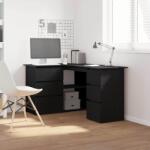 vidaXL Birou cu sertar Stejar Negru 145 x 100 x 76 cm Lemn compozit GartenMobel Dekor (862006)